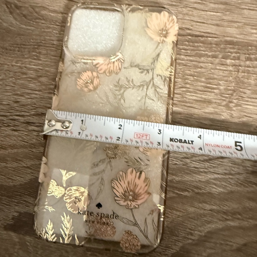 Kate Spade Gold Botanical iPhone Case